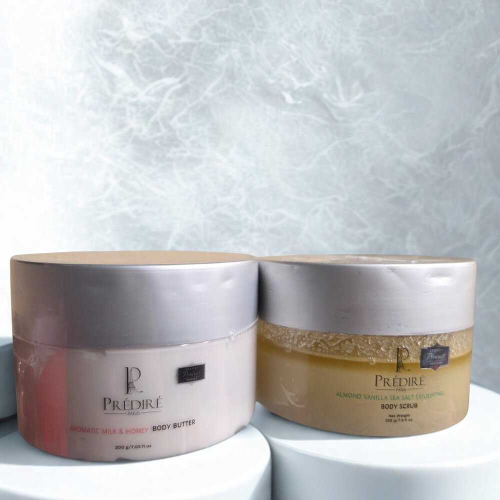 Predire Paris Coconut Shea Body Butter & Coconut Sea Salt Body Scrub